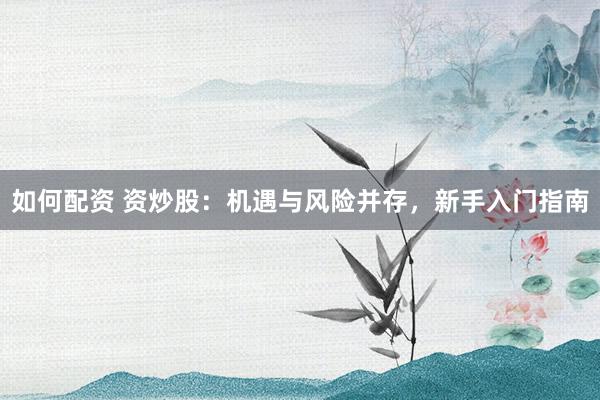 如何配资 资炒股：机遇与风险并存，新手入门指南
