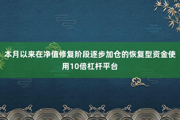本月以来在净值修复阶段逐步加仓的恢复型资金使用10倍杠杆平台