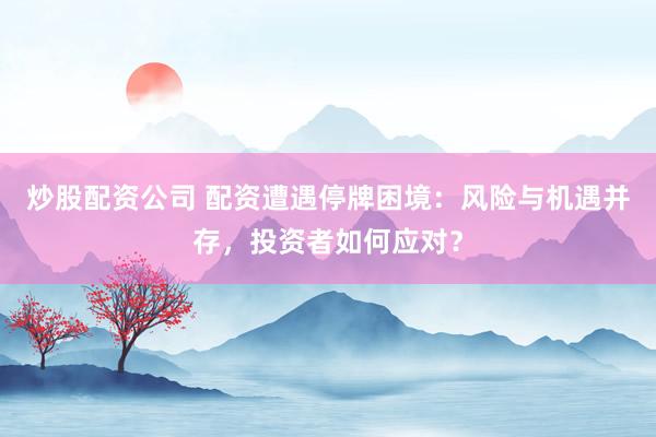 炒股配资公司 配资遭遇停牌困境：风险与机遇并存，投资者如何应对？