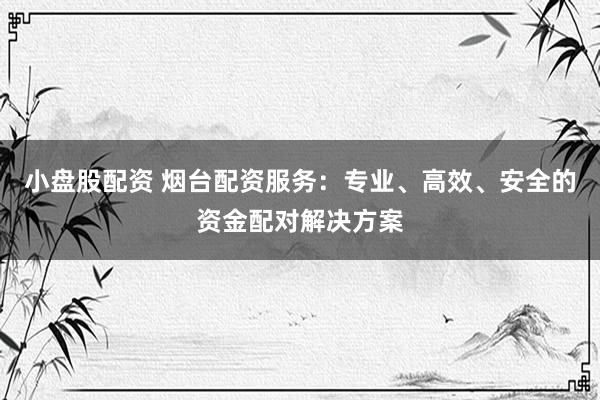小盘股配资 烟台配资服务：专业、高效、安全的资金配对解决方案